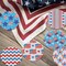 8 Pieces Patriotic Diamond Painting Kits – DIY 4th of July Diamond Coasters with Holder for Adults & Beginners